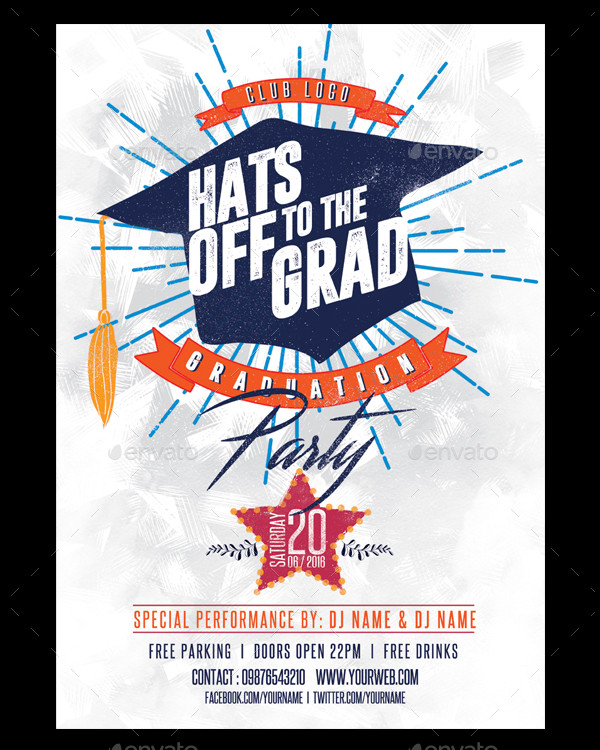 25+ Graduation Party Flyer Templates Free & Premium Download