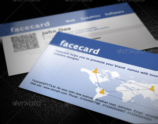 21+ Facebook Business Card Templates - Free &amp; Premium Download