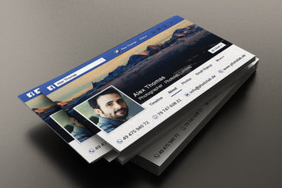 21+ Facebook Business Card Templates - Free &amp; Premium Download