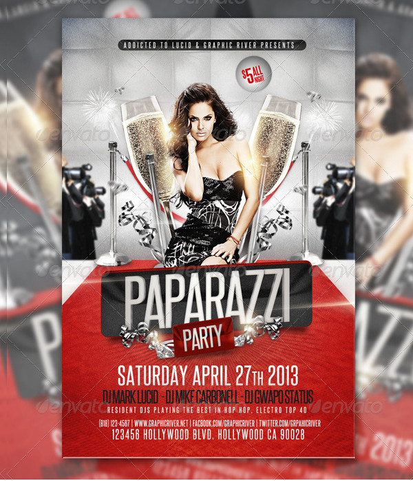 25+ Red Carpet Party Flyer Templates Free & Premium Download