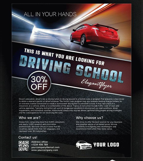 21+ Driving School Flyer Templates Free & Premium Download