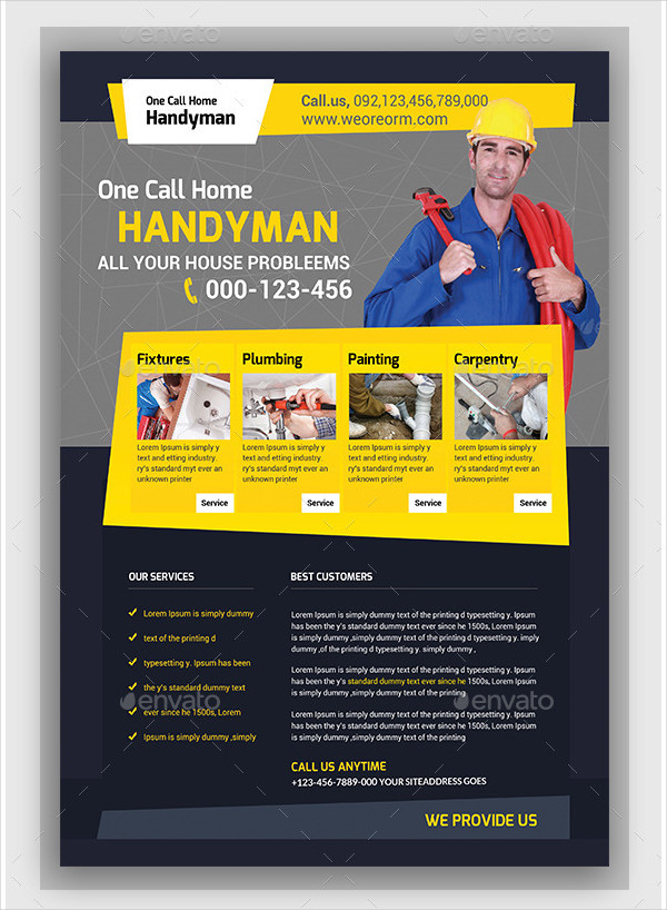 27 Plumber Flyer Templates Free Premium Download