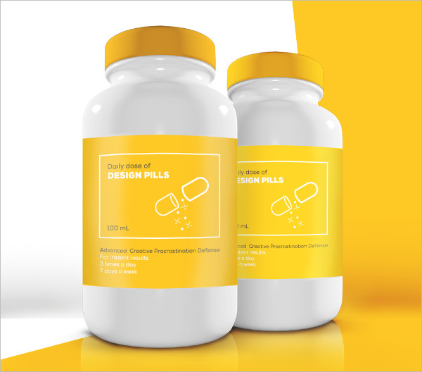 Download Pills Bottle Mockup PSD - 21+ Free & Premium Download