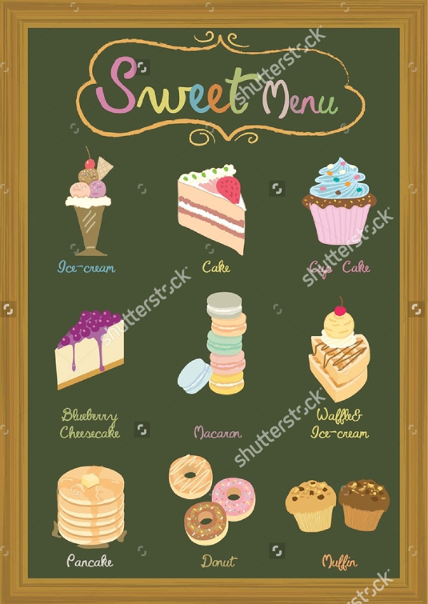 Sweets Menu Templates - 17+ Free & Premium Download