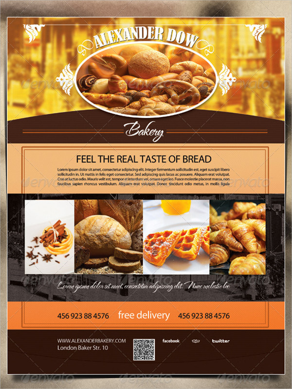 Bakery Flyer Design 25+ Free & Premium Download