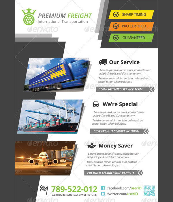 Transport Flyer Design 23+ Free & Premium Download