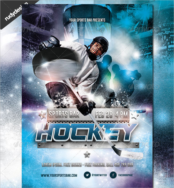 Hockey Flyer Template 23+ Free PSD, AI, EPS, Vector Format Download