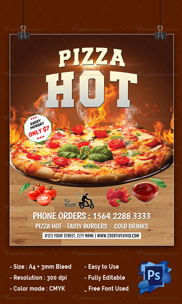 Pizza Flyer Template Free - Templates Printable