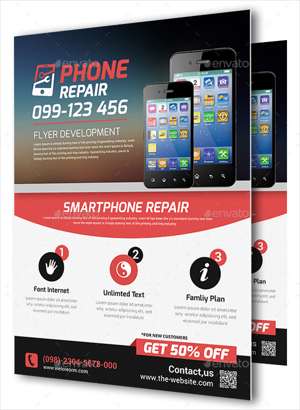 Smartphone Repair Flyer PSD - 23+ Free & Premium Download