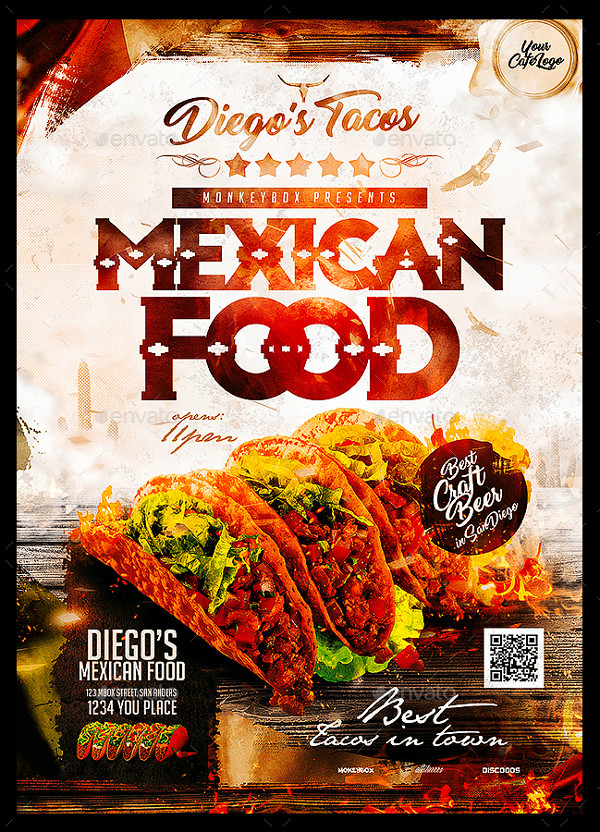 Mexican Menu Template Free Download
