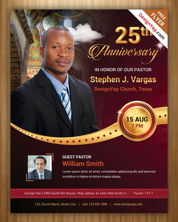 Anniversary Flyer Template Free