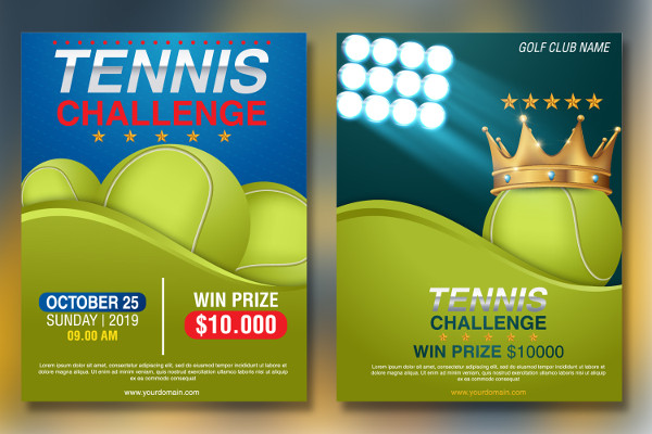 Tennis Flyer Template - 27+ Free &amp; Premium Designs Download